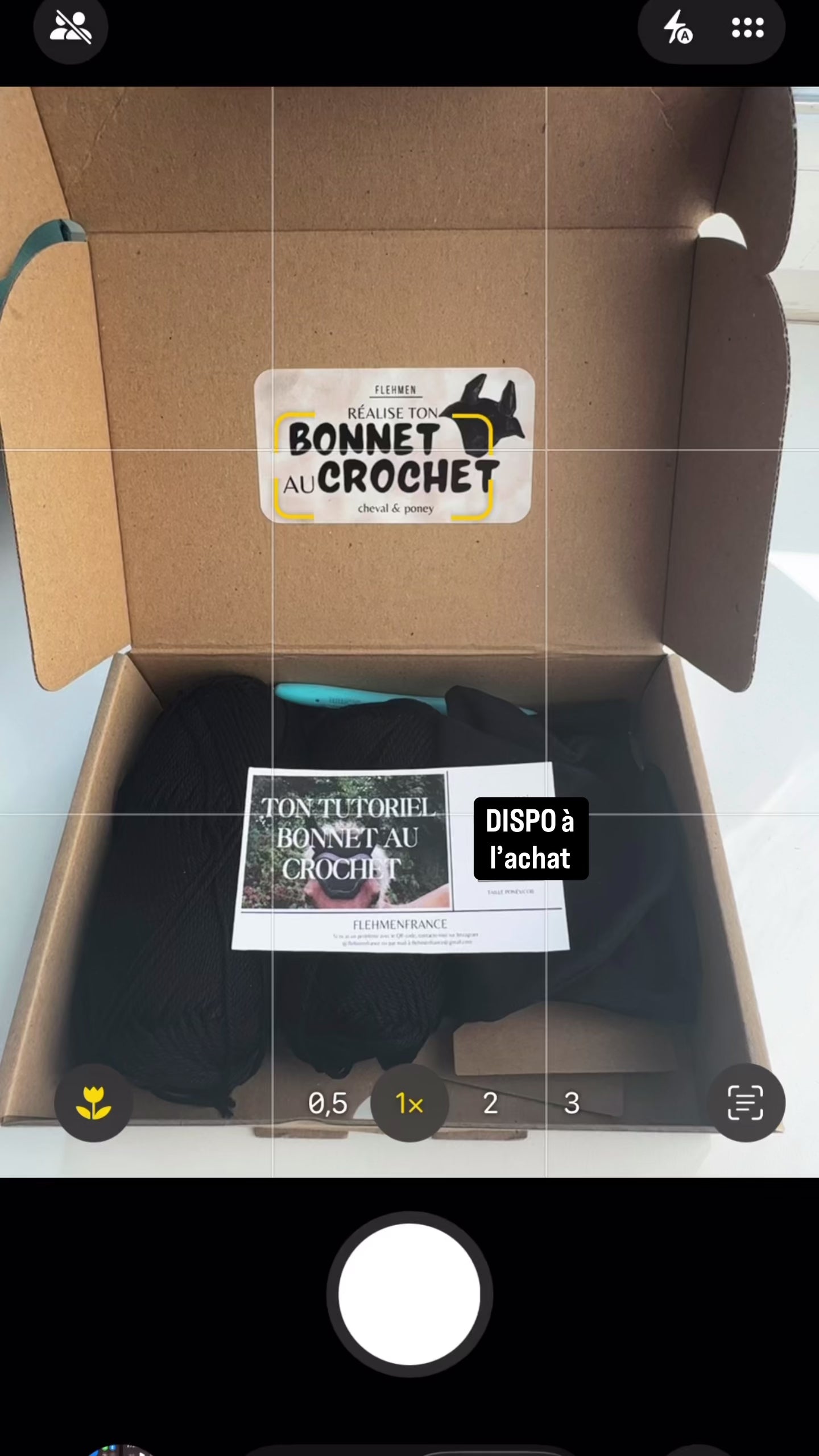 Box DIY "réalise ton bonnet au crochet CHEVAL & PONEY"